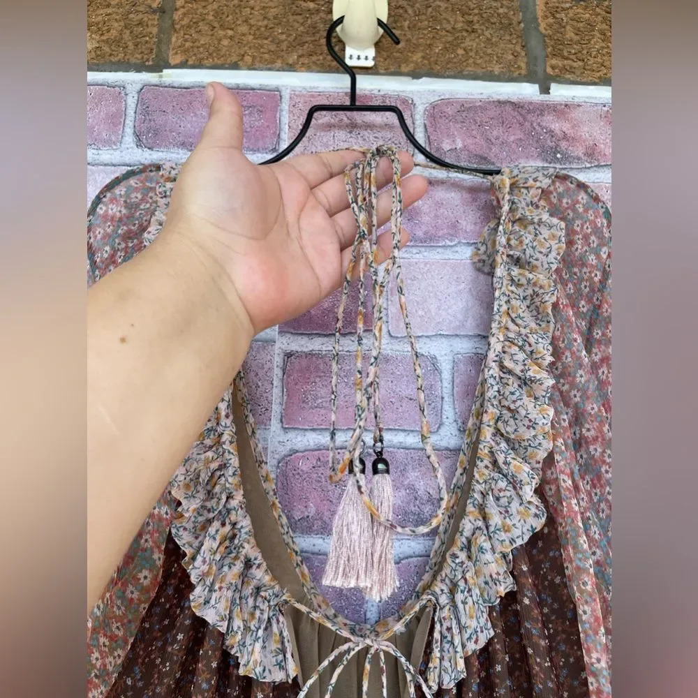 Zimmermann Eden Ruffle floral print dress size 8 - Picture 8 of 12